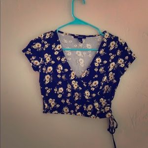 Floral mini shirt
